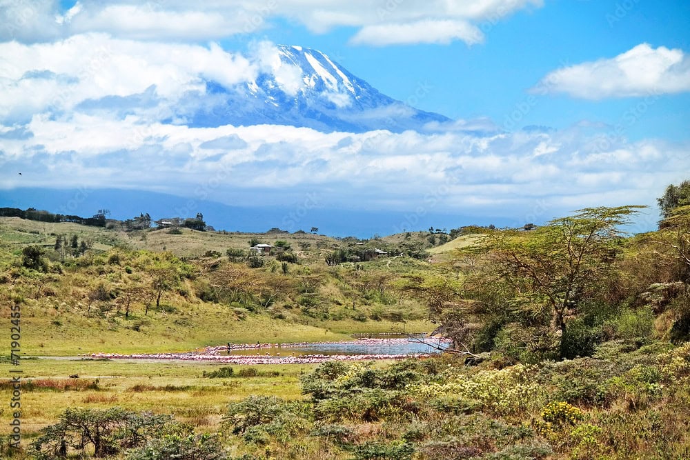 Berg, Panorama, Tansania.