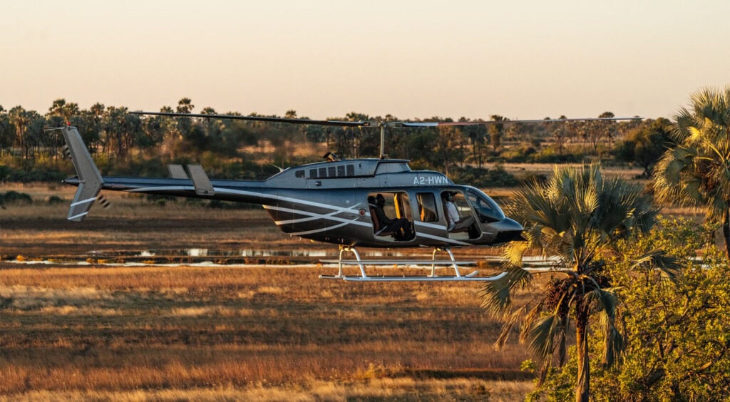 Luxus-Hubschrauber in Afrika für Safari- und Reiseerlebnisse.
