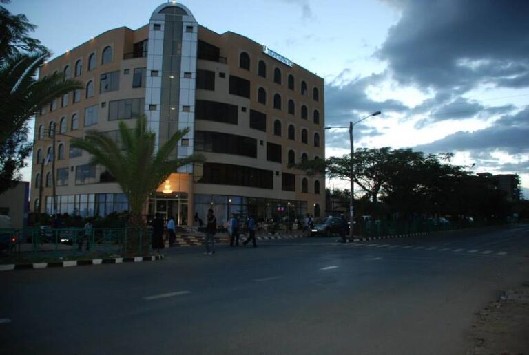 Moderne afrikanische Hotellandschaft in Südafrika.