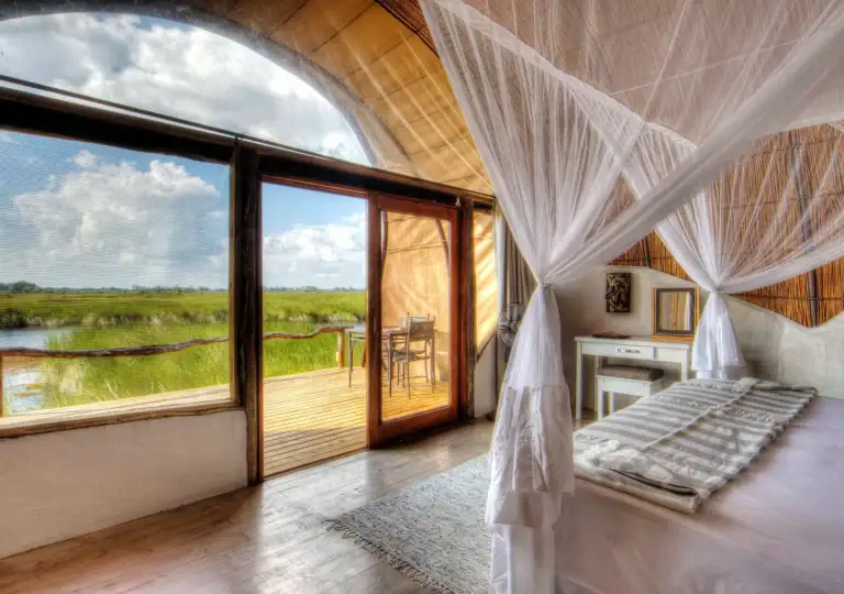 Ferienwohnung in Afrika mit Blick ins Grüne und Natur im offenen Land.