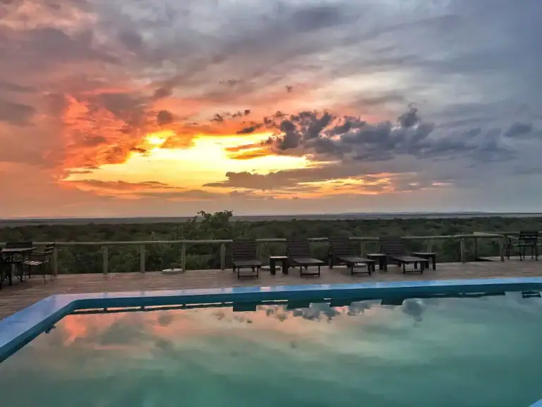 Afrikareise Sonne Sonnenuntergang.