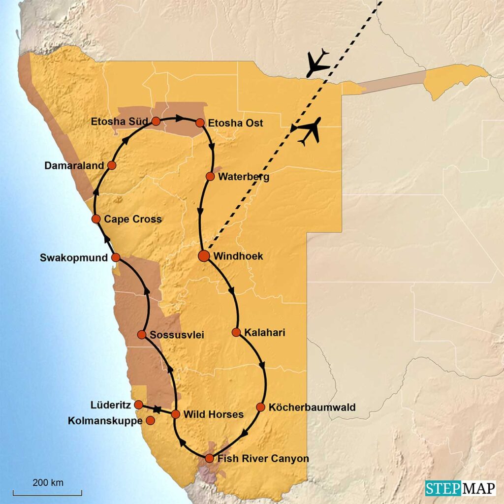 Namibia große Süden Tour