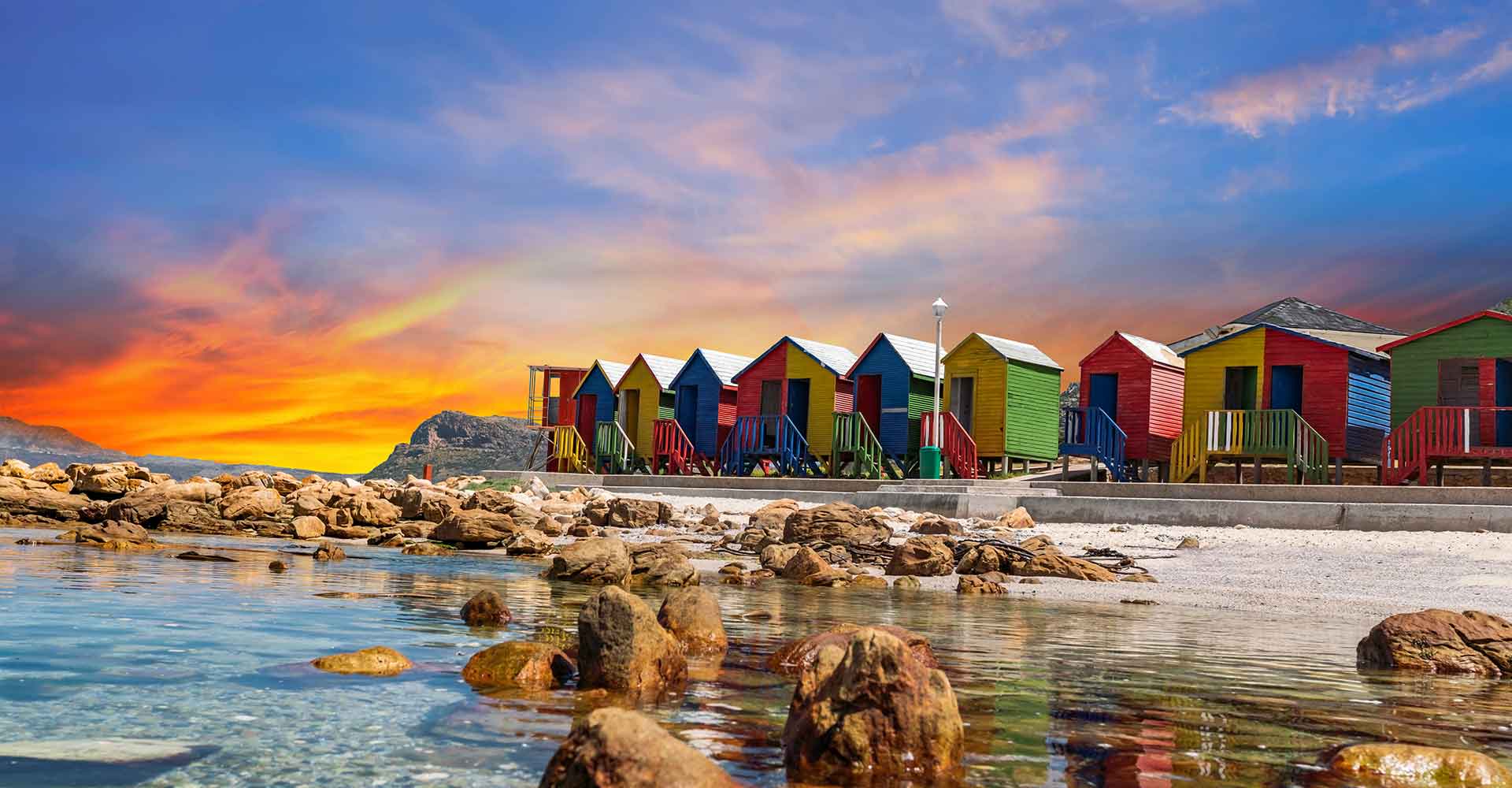 Muizenberg Strand in Südafrika