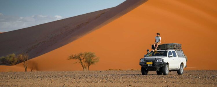 Mietwagen mit Dachzelt in Namibia